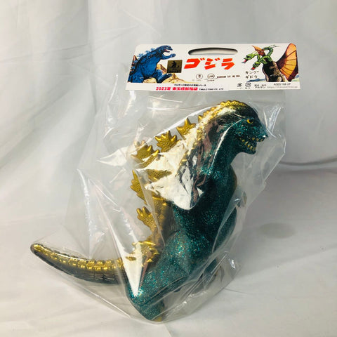 2023夏 東寶怪獸 350 福袋 哥斯拉【Green Gold Silver Glitter Ver.】 MARUSAN