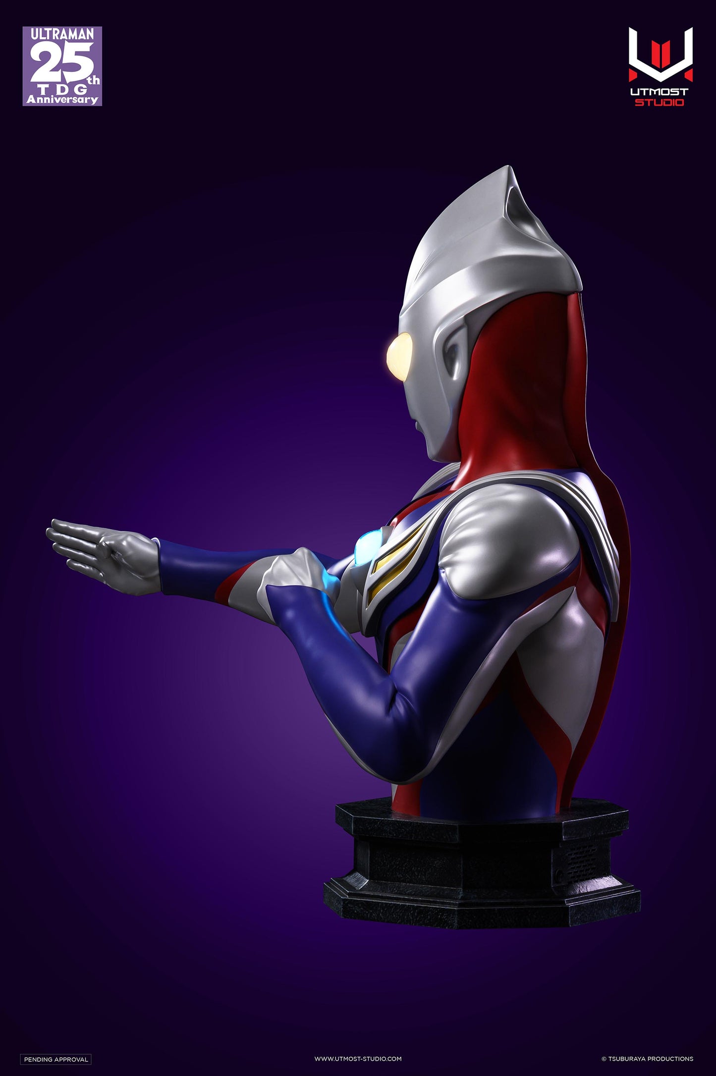 Ultraman Tiga 1/1 Suit Size Half Bust Statue (Multi / Dark Ver.)